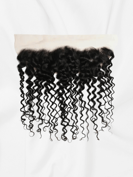 Frontal de Encaje HD 13x6 Rizo Profundo - Cabello Virgen Natural Remy - Pre-Depilada - de Oreja a Oreja - Densidad 150% - Cosmetics Afro Latino