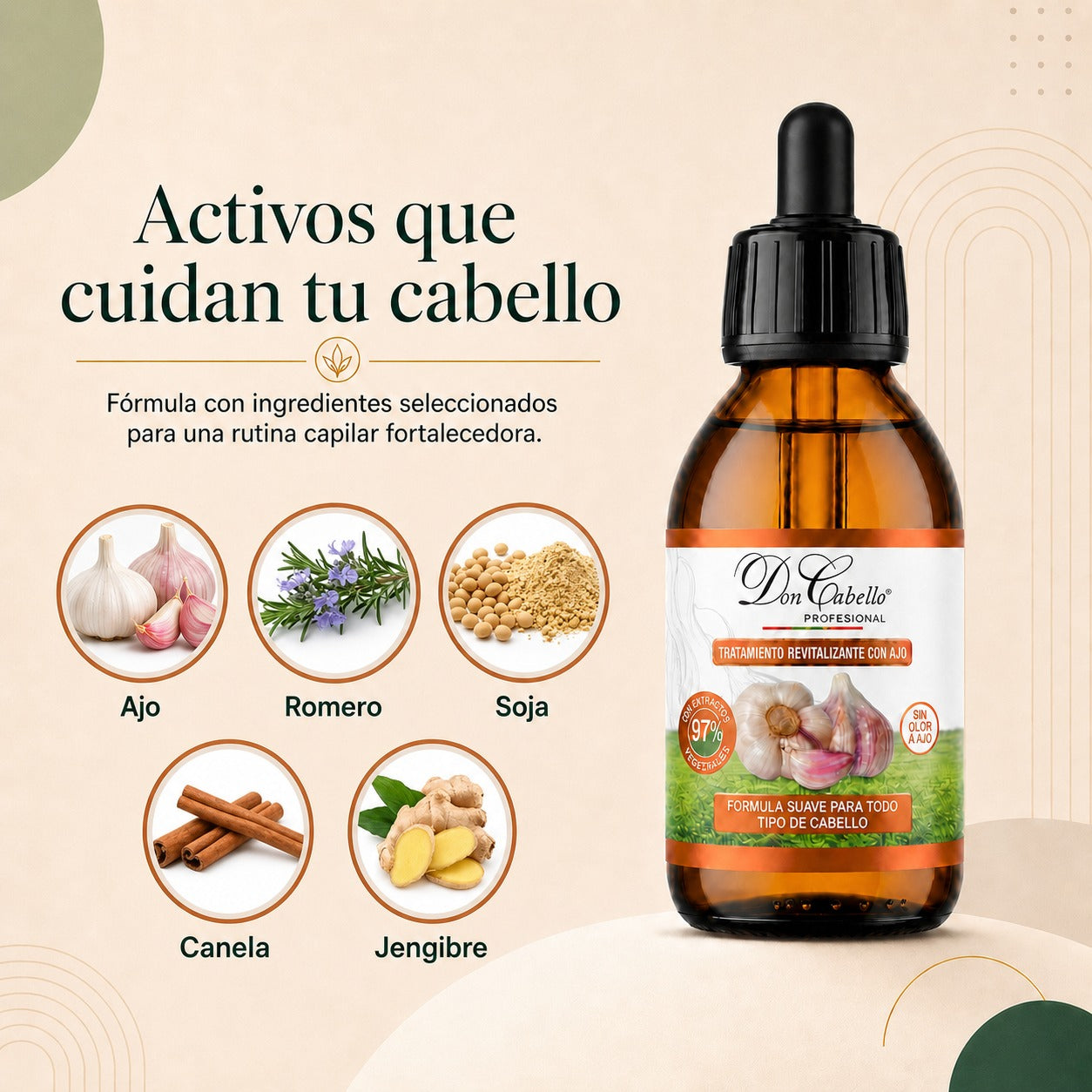 Don Cabello - Loción Fortalecedor De Cabello - 125 Ml