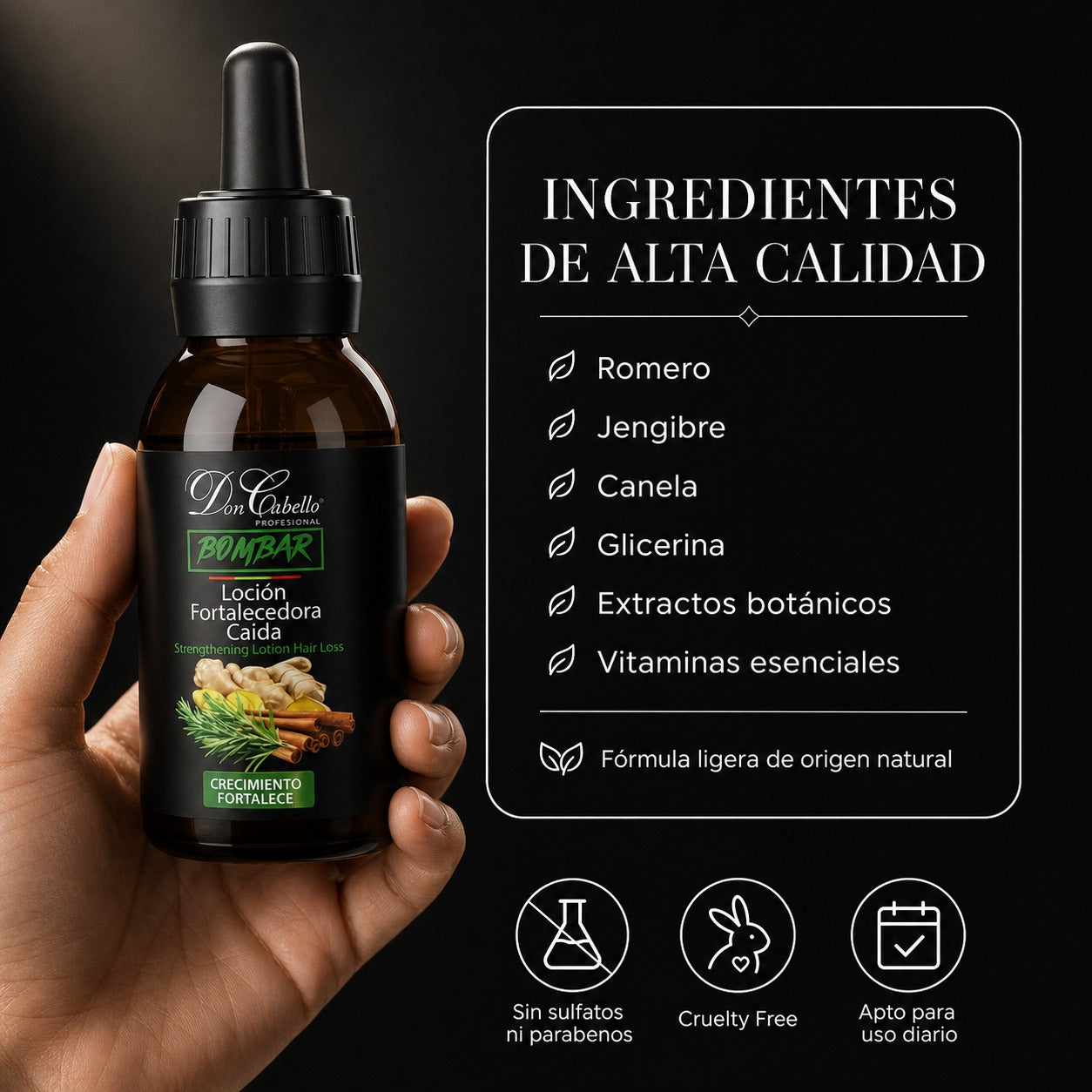 Don Cabello Loción Preventiva de Caida Reduce la Caída y Estimula su Crecimiento 125 Ml
