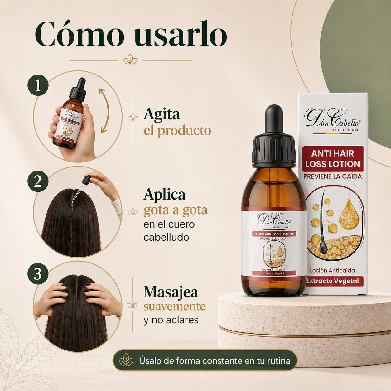 Don Cabello - Loción Biológica, Tratamiento Capilar Anticaída - 125ml