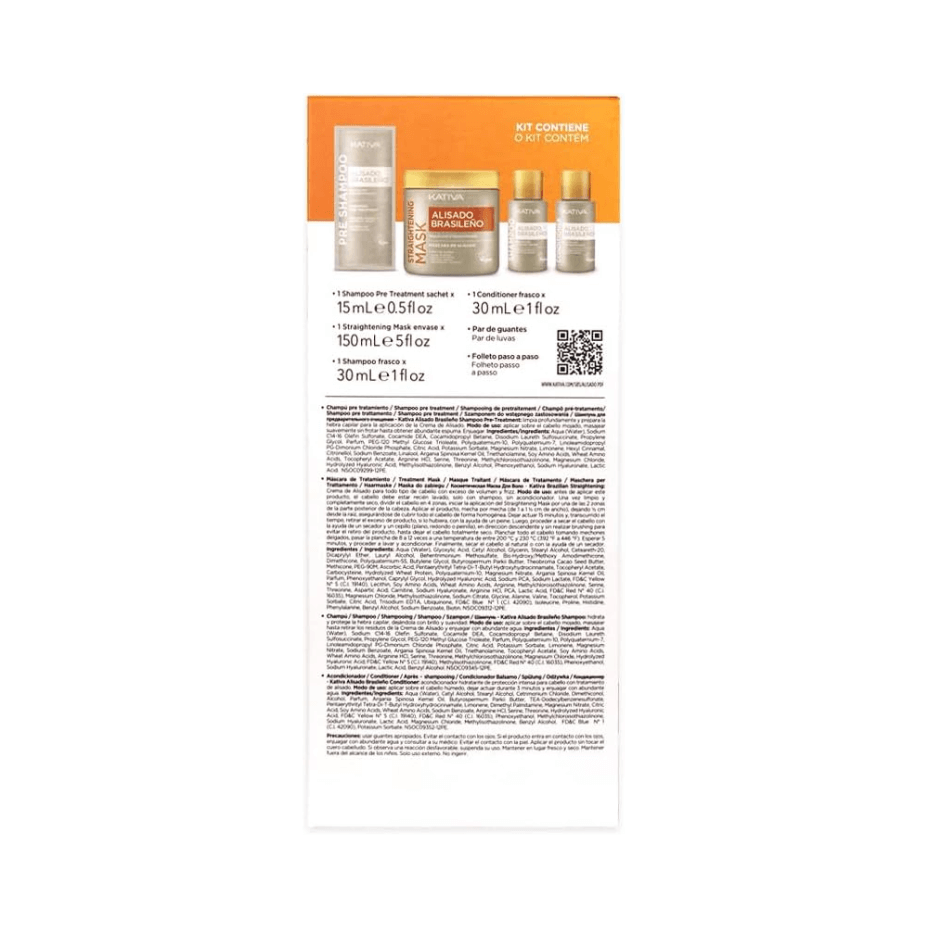 Kativa Kit Alisado Brasileño Sin Formol para Cabello Liso y Suave - Cosmetics Afro Latino
