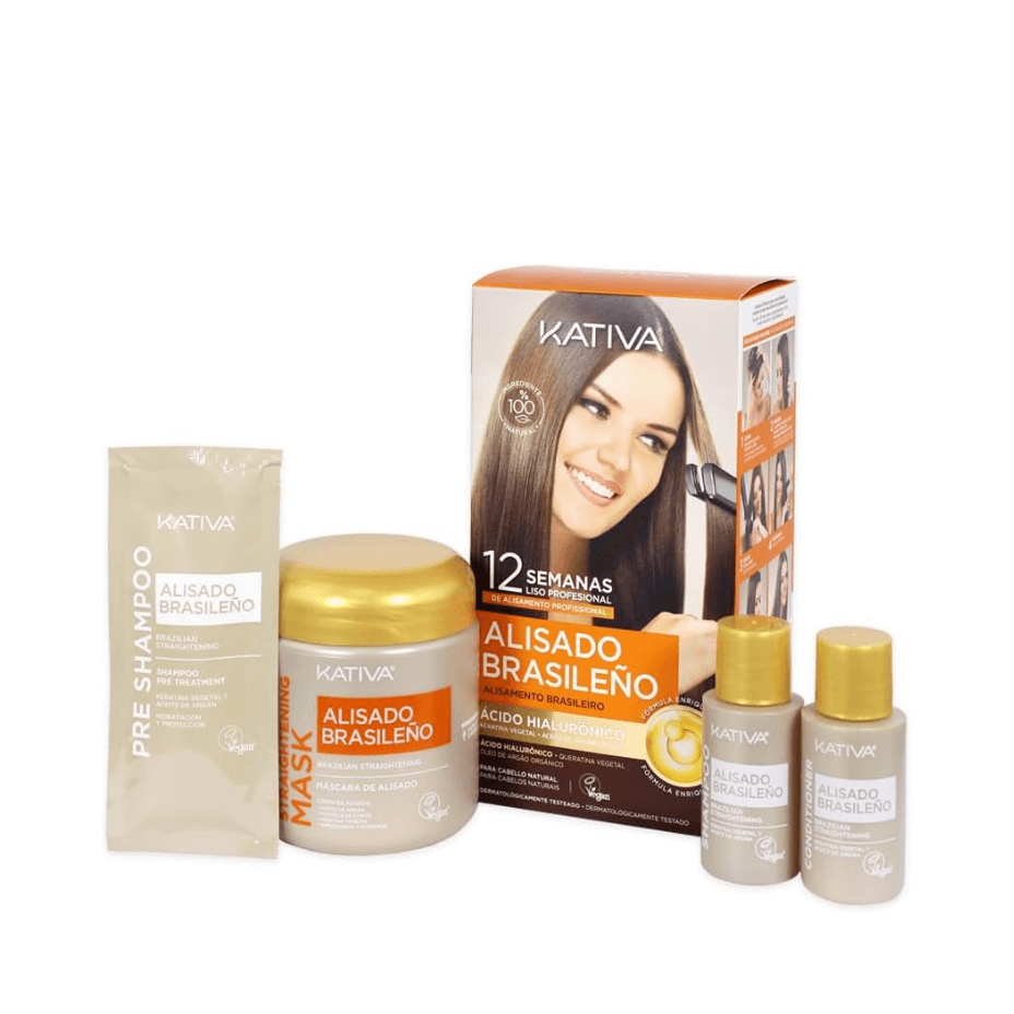 Kativa Kit Alisado Brasileño Sin Formol para Cabello Liso y Suave - Cosmetics Afro Latino