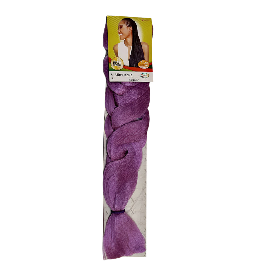 X-pression - Ultra Braid - Extensión De Pelo - Para Trenzar - 208 Cm - 165 G - De Un Solo Color - Cosmetics Afro Latino