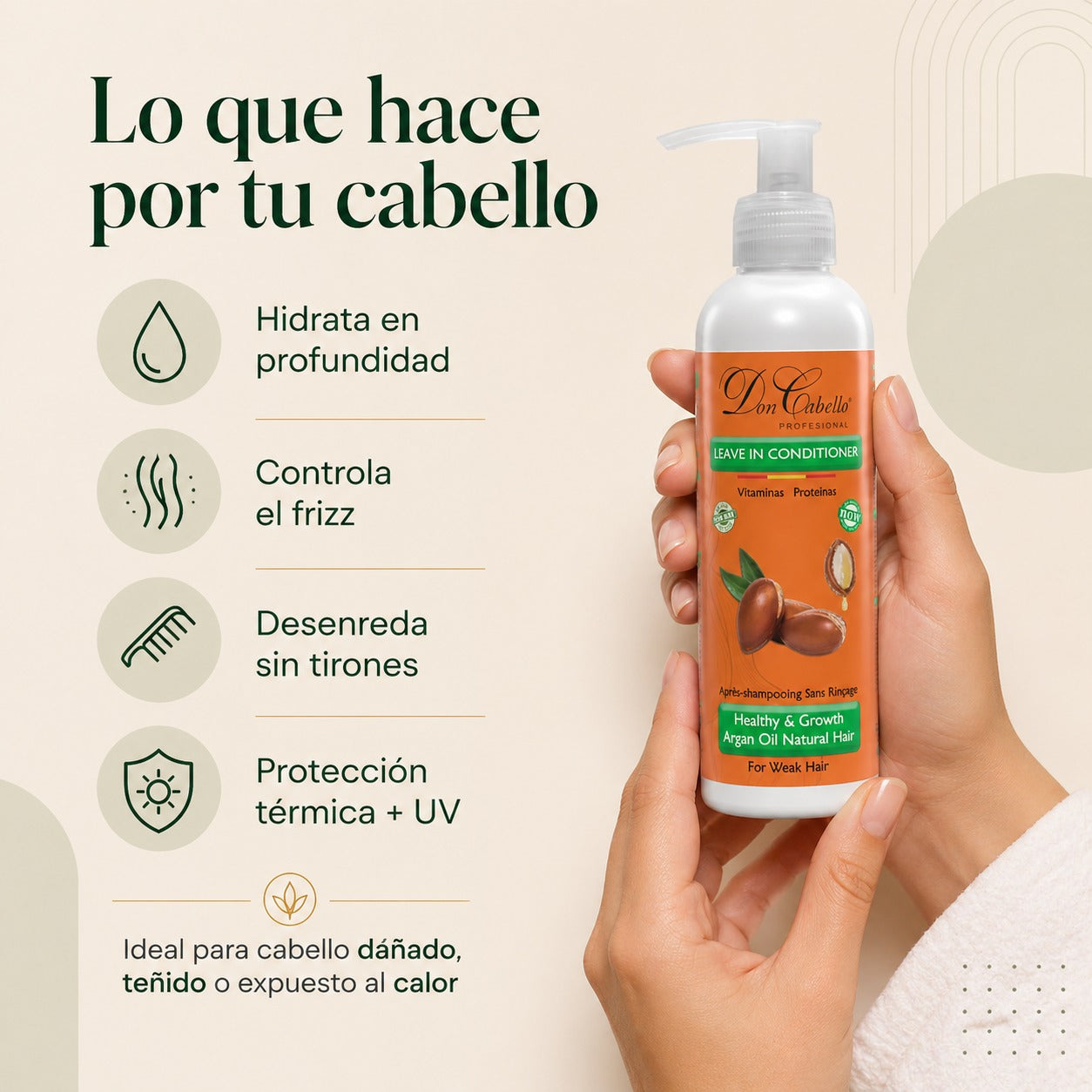 Don Cabello - Acondicionador Sin Enjuague - 250 Ml