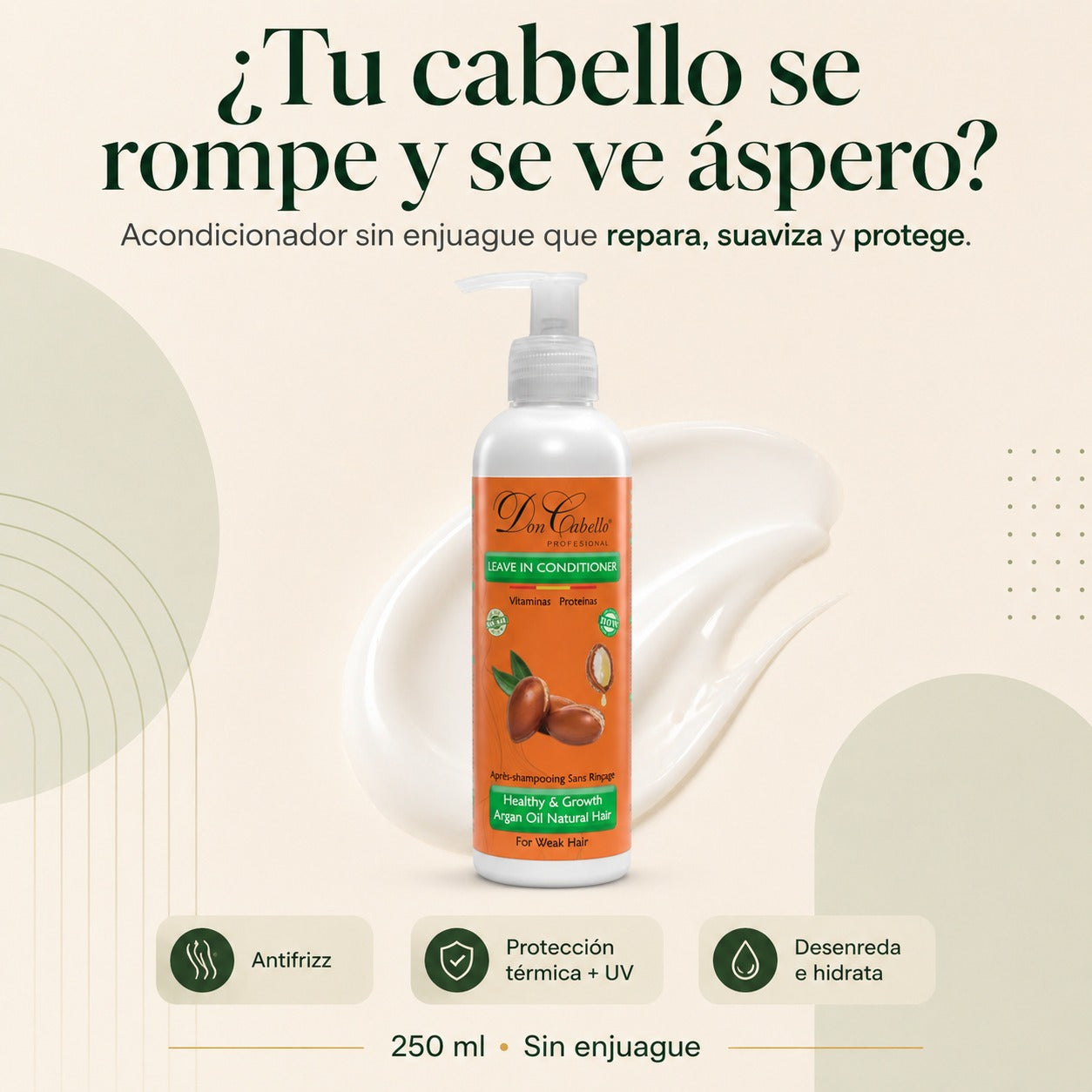 Don Cabello - Acondicionador Sin Enjuague - 250 Ml