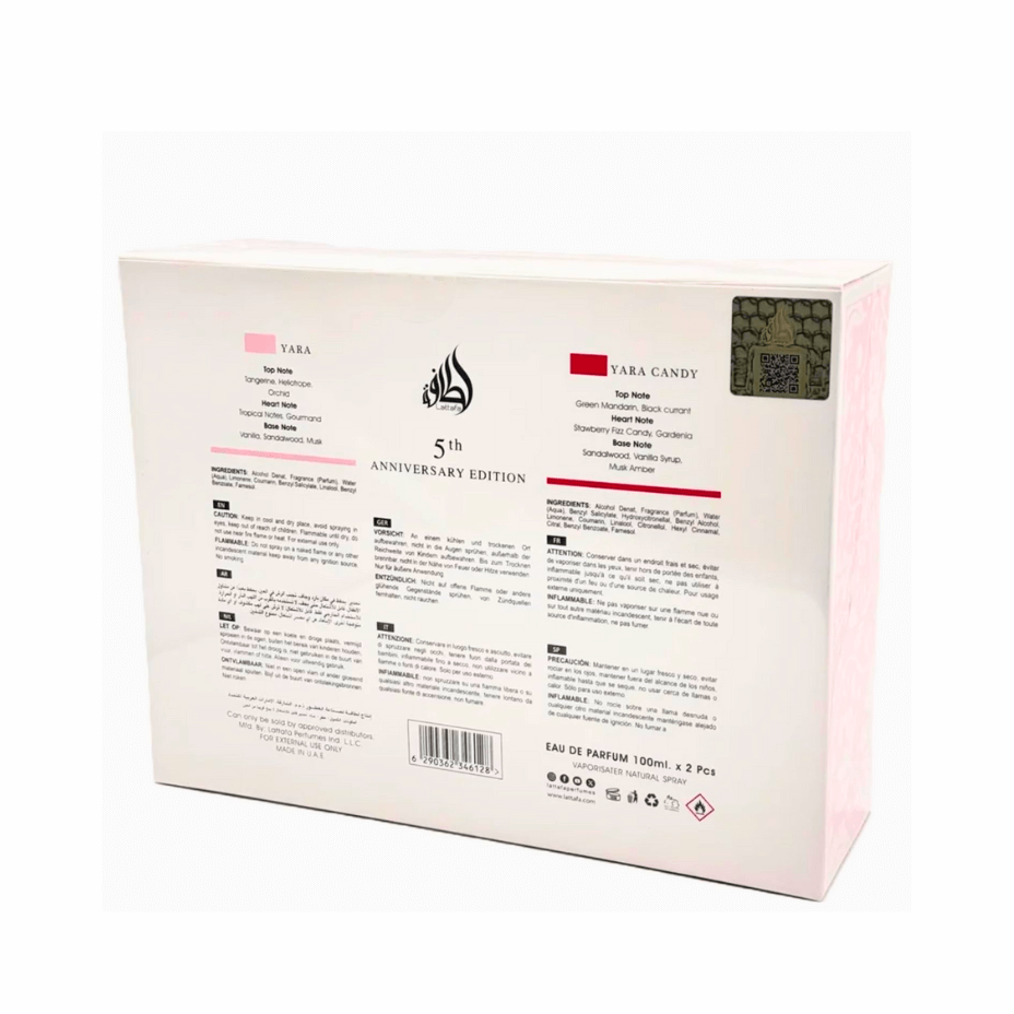 Lattafa Yara + Yara Candy Perfume Set Mujer 2x100 ml EDP Unisex - Cosmetics Afro Latino