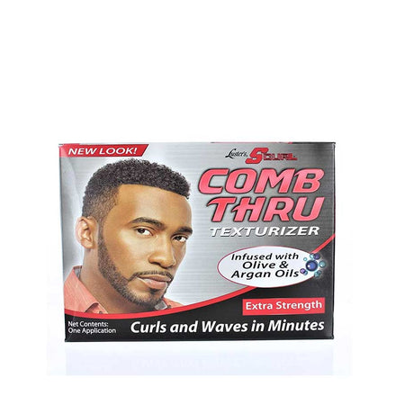 Texturizador Para El Cabello - Luster Scurl Comb Thru Kit - Extra Strength - Cabellos Rizados - 1 Application - Cosmetics Afro Latino
