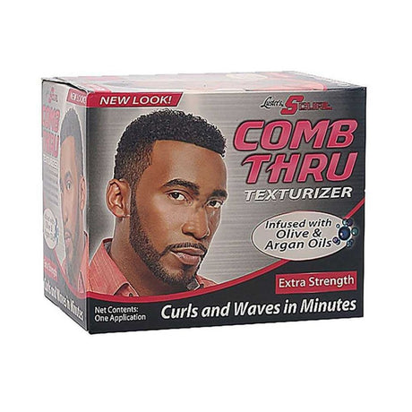 Texturizador Para El Cabello - Luster Scurl Comb Thru Kit - Extra Strength - Cabellos Rizados - 1 Application - Cosmetics Afro Latino