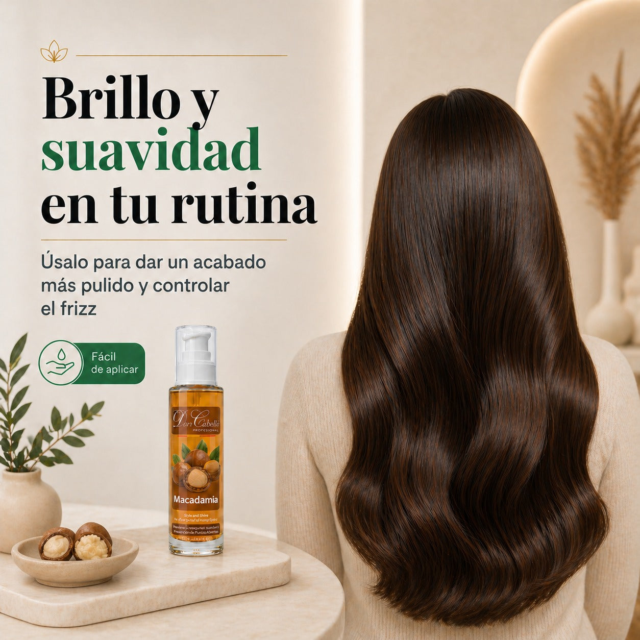 Don Cabello Aceite De Macadamia – Serum Reparador De Cabello 100 Ml