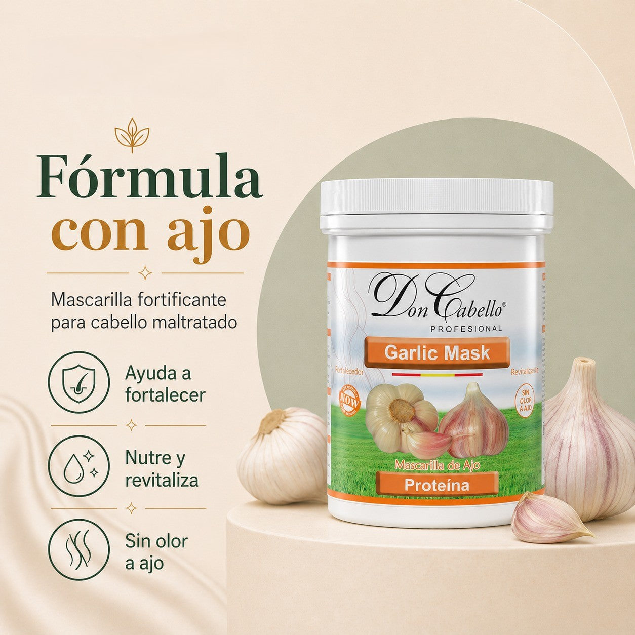 Don Cabello - Mascarilla Pelo De Ajo - 1000 Ml