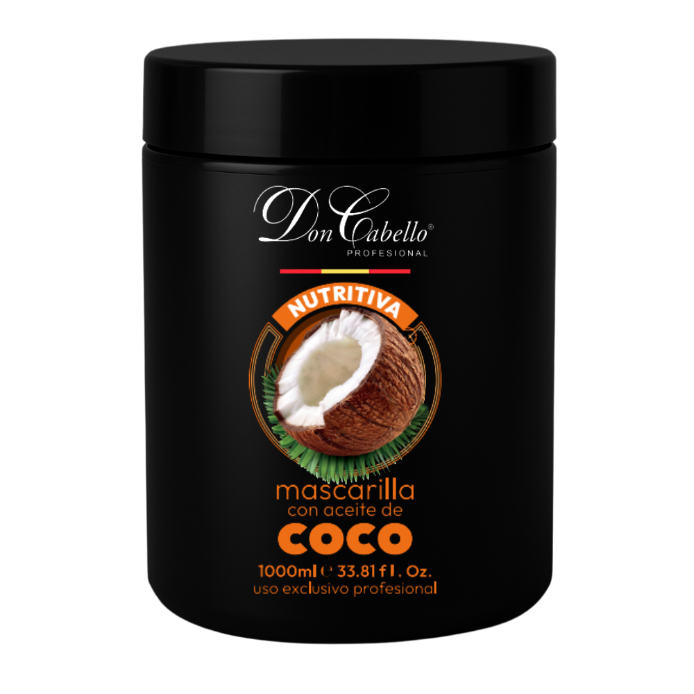 Don Cabello mascarilla capilar nutritiva con aceite de coco 1000 ml - Cosmetics Afro Latino