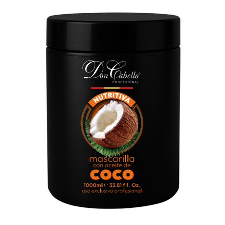 Don Cabello mascarilla capilar nutritiva con aceite de coco 1000 ml - Cosmetics Afro Latino