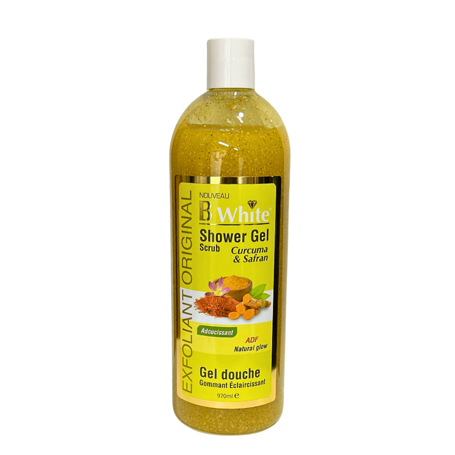 Nuevo - B White - Gel De Ducha - De Cúrcuma Con Azafrán - 970 Ml - Cosmetics Afro Latino