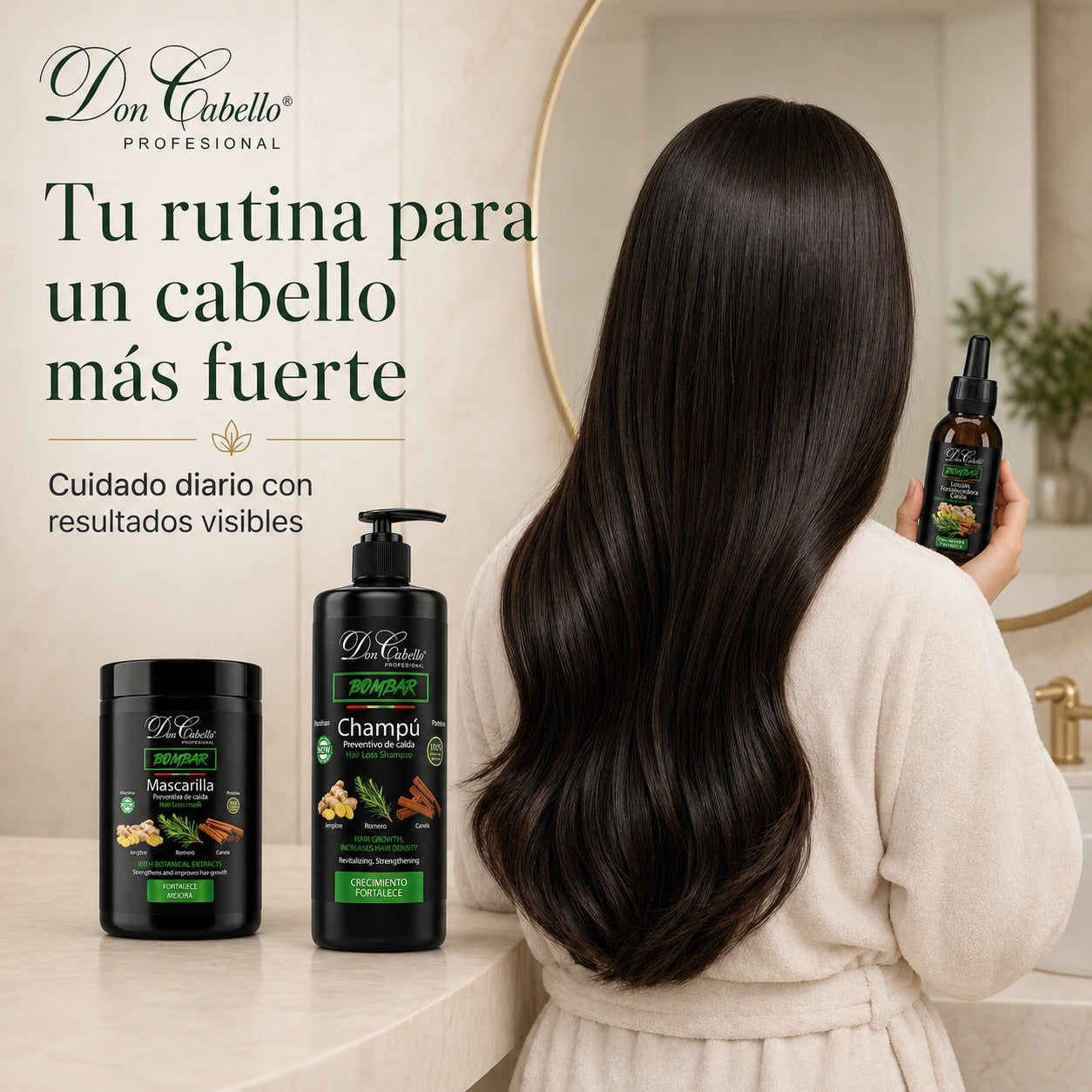 Bombar Hair Growth and Hair Loss Prevention Pack Don Cabello