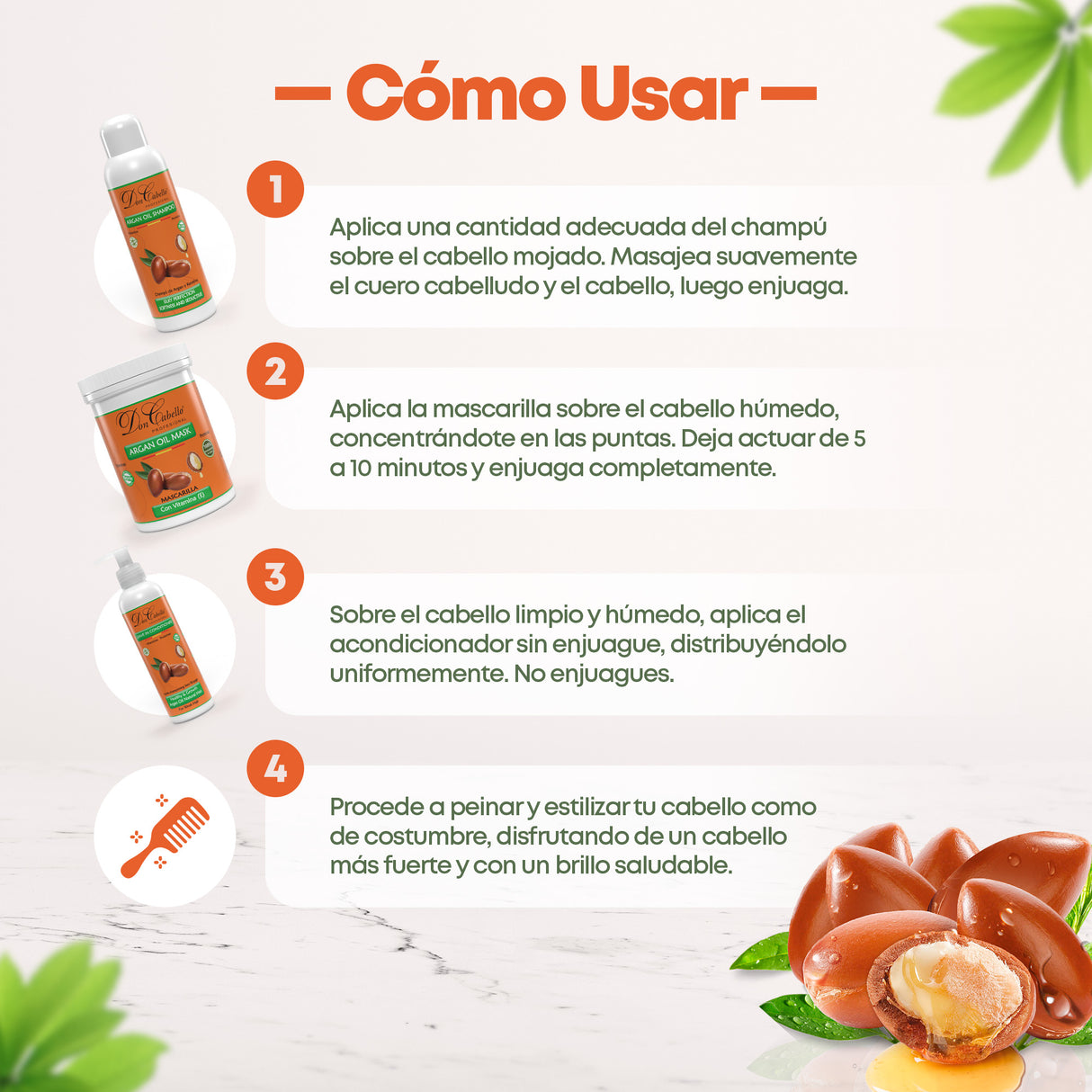 Intense Hydration Pack with Keratin and Argan Oil - Don Cabello