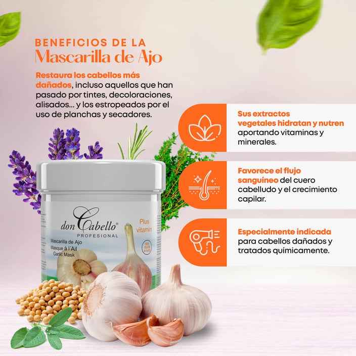 Pack Revitalizante Fortalecedor Con Extracto De Ajo - Don Cabello