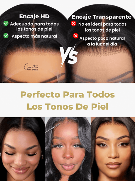 Peluca de Cabello Virgen Rizos Profundos 28” – HD Lace Frontal, Pre-Estilizada, Sin Pegamento, Densidad 200%+, Natural - Cosmetics Afro Latino