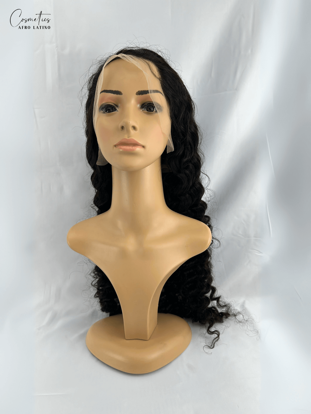 Peluca de Cabello Virgen Rizos Profundos 28” – HD Lace Frontal, Pre-Estilizada, Sin Pegamento, Densidad 200%+, Natural - Cosmetics Afro Latino