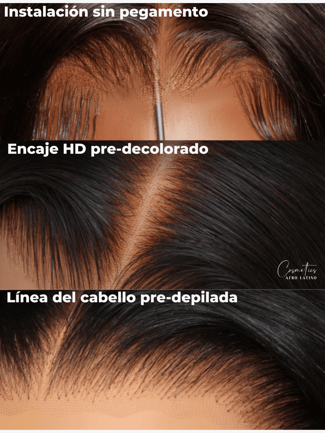 Peluca de Cabello Virgen Rizos Profundos 28” – HD Lace Frontal, Pre-Estilizada, Sin Pegamento, Densidad 200%+, Natural - Cosmetics Afro Latino