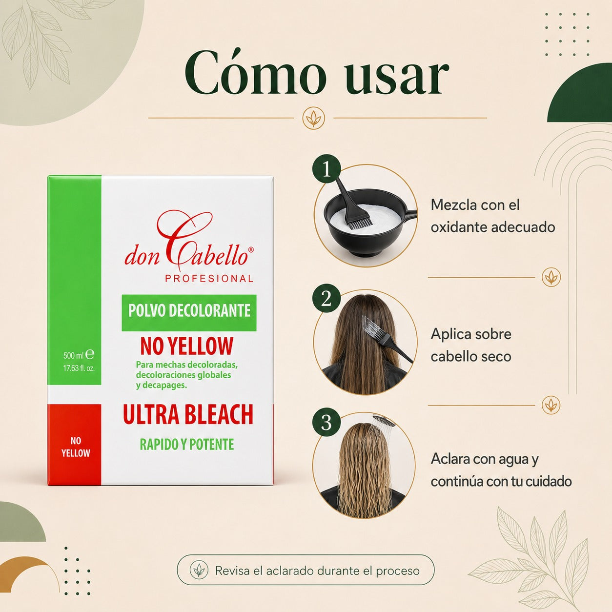 Don Cabello - Bleaching Powder - No Yellow - Ultra Bleach - 500 Ml