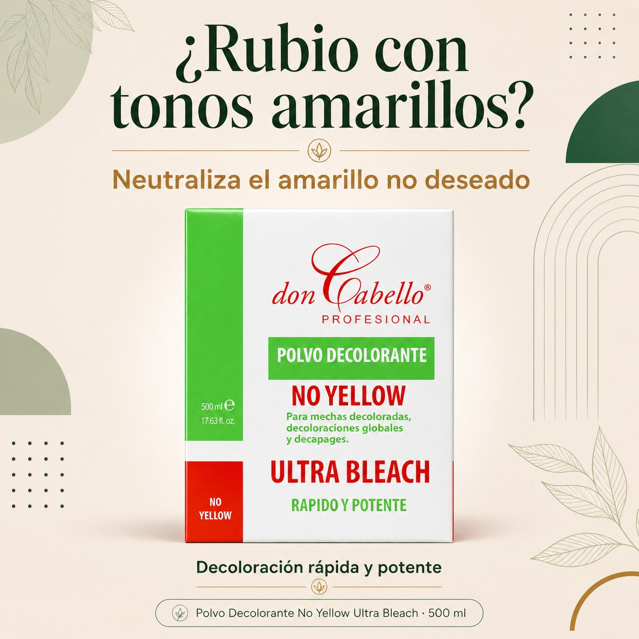 Don Cabello - Bleaching Powder - No Yellow - Ultra Bleach - 500 Ml
