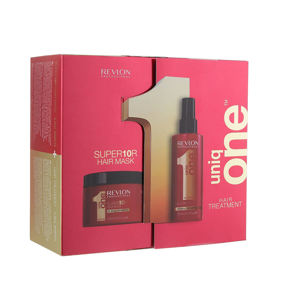 Revlon - Professional Uniq One Tratamiento 150ml & Mascarilla 300ml - Set de Regalo - Cosmetics Afro Latino
