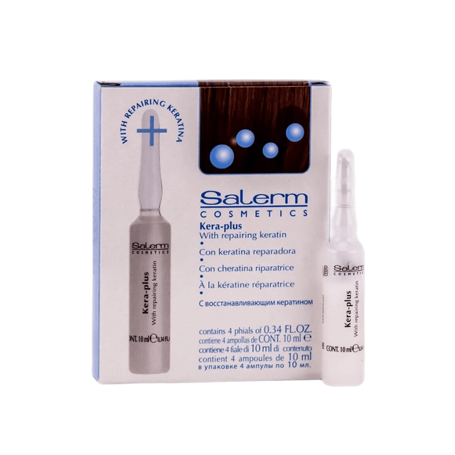 Salerm - Ampollas De Keratina Kera-plus - 4x13ml - Cosmetics Afro Latino
