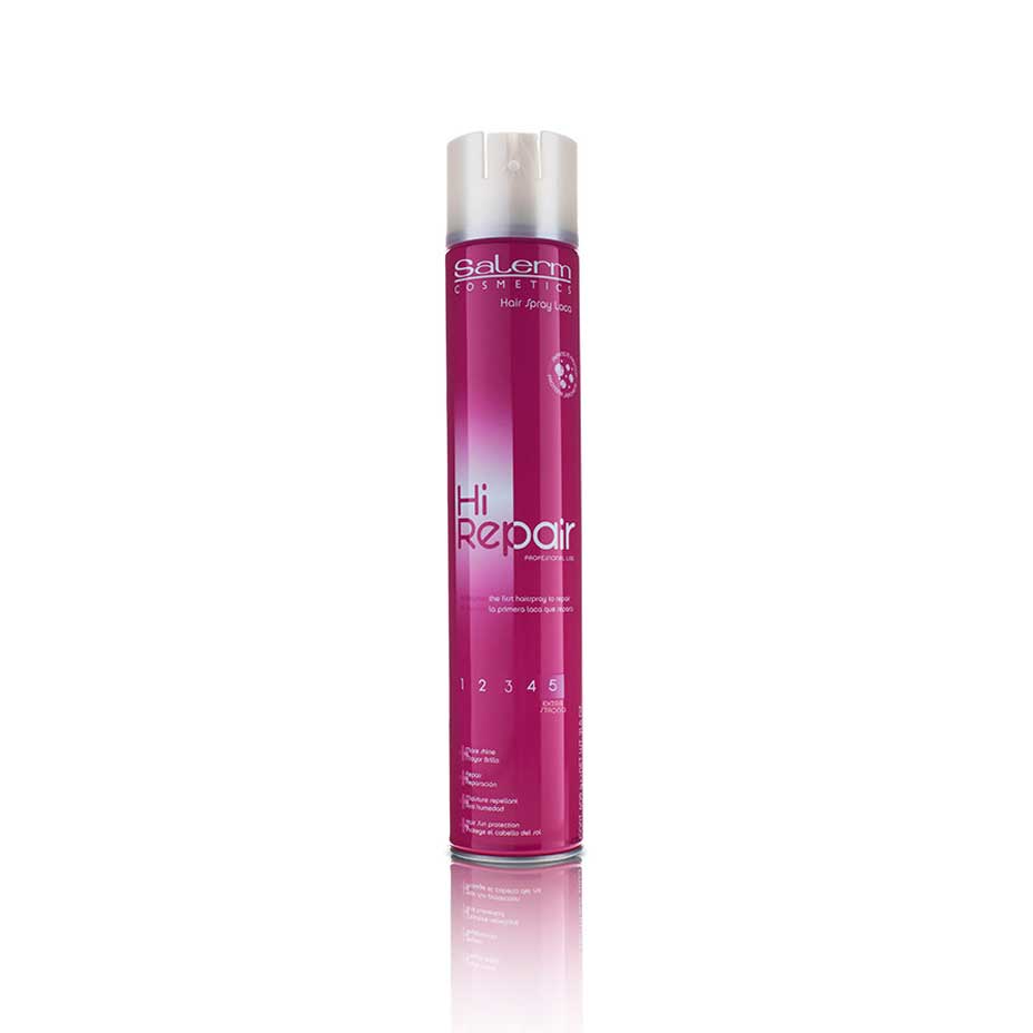 Laca De Fijación Extra Fuerte - Hi Repair 5 - Salerm - 500 Ml - Cosmetics Afro Latino