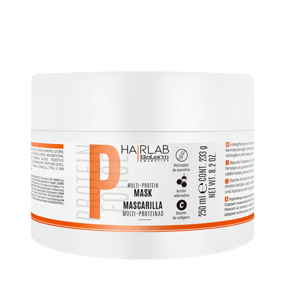Salerm Hair Lab Mascarilla Fortalecedora y Reparadora con Multi Proteínas – 250 ml - Cosmetics Afro Latino