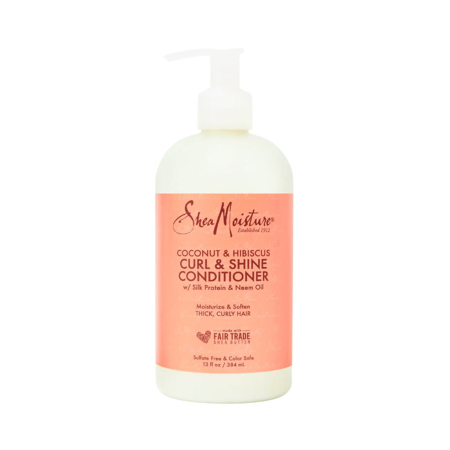 SheaMoisture Acondicionador Curl & Shine con Coco e Hibisco – 384 ml - Cosmetics Afro Latino