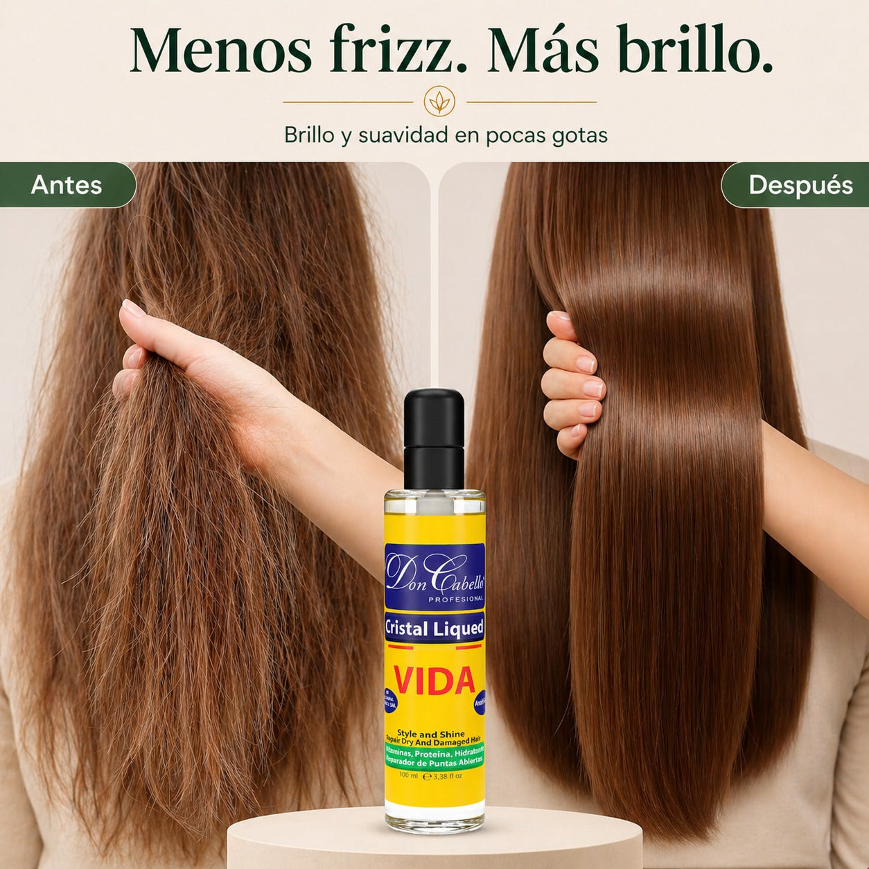 Don Cabello Vida Cristal Liqued (Anti Frizz) 100 ML