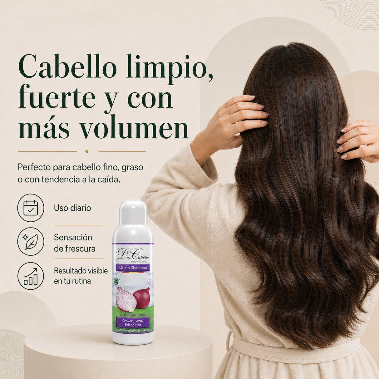 Don Cabello Champú Natural Con Extracto De Cebolla Roja