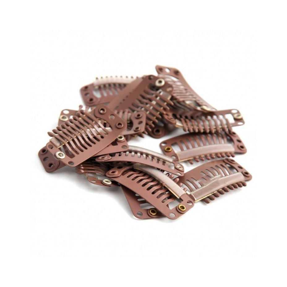 10 Grande Clips - Para Extensión De Pelo - Cosmetics Afro Latino