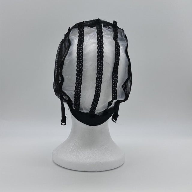 Gorro Para Hacer Pelucas Suaves Y Transpirables - Con Plastico - Negro - Cosmetics Afro Latino