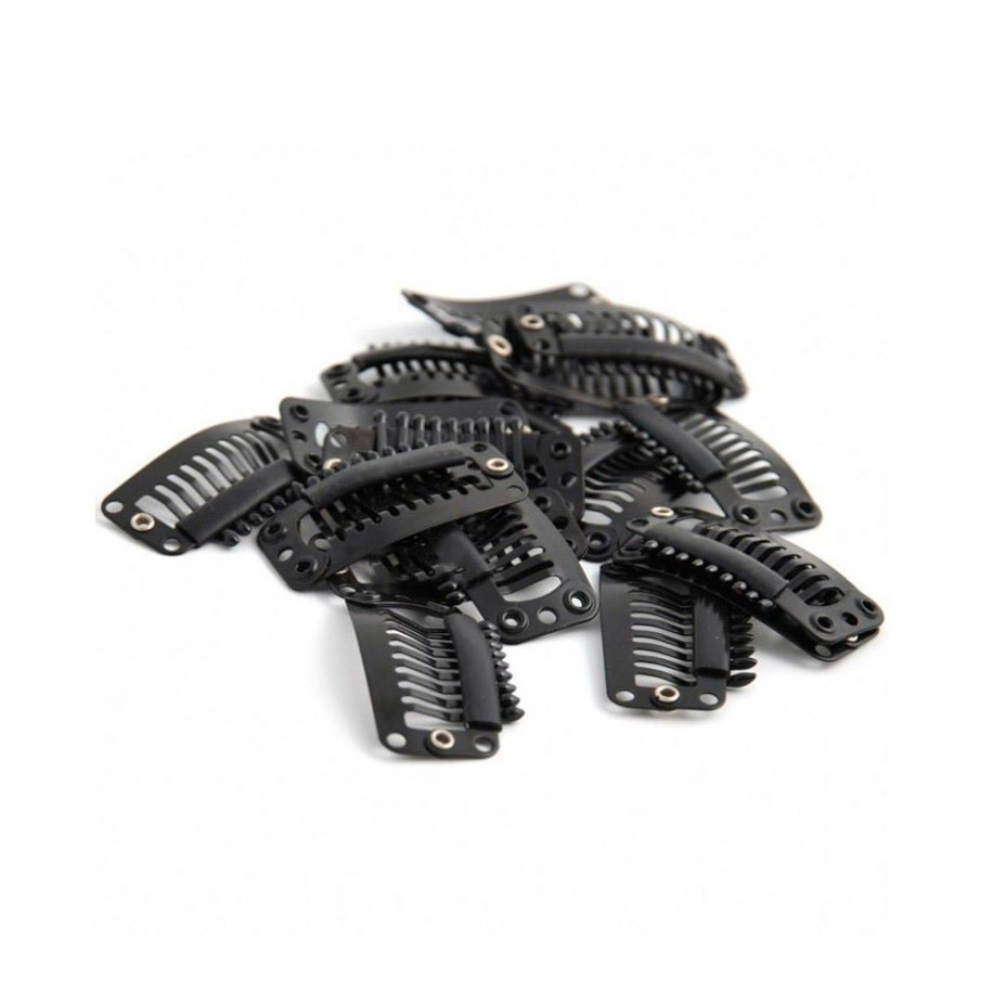 10 Grande Clips - Para Extensión De Pelo - Cosmetics Afro Latino