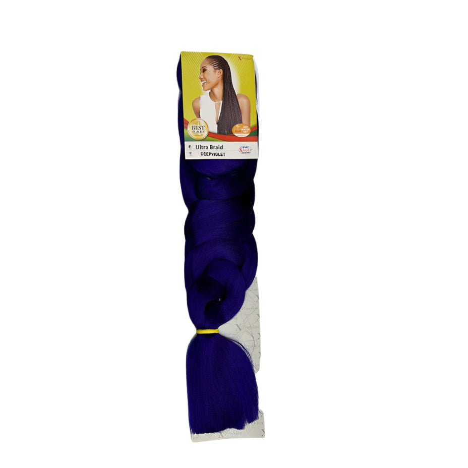X-pression - Ultra Braid - Extensión De Pelo - Para Trenzar - 208 Cm - 165 G - De Un Solo Color - Cosmetics Afro Latino