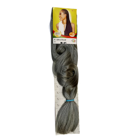 X-pression - Ultra Braid - Extensión De Pelo - Para Trenzar - 208 Cm - 165 G - De Un Solo Color - Cosmetics Afro Latino