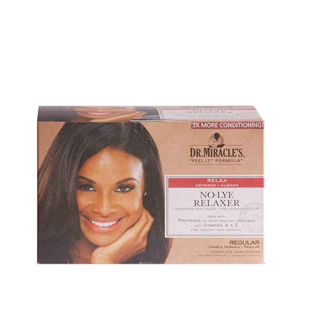 Dr Miracles - Kit No - Lye Relaxer - Regular - (1 Aplicación)
