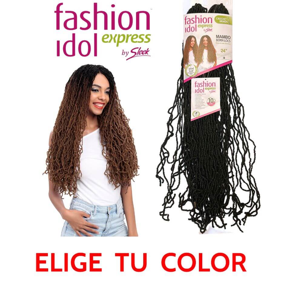 SLEEK - FASHION IDOL - MAMBO BORN LOCS - 24"- Extensión de Pelo - Cosmetics Afro Latino