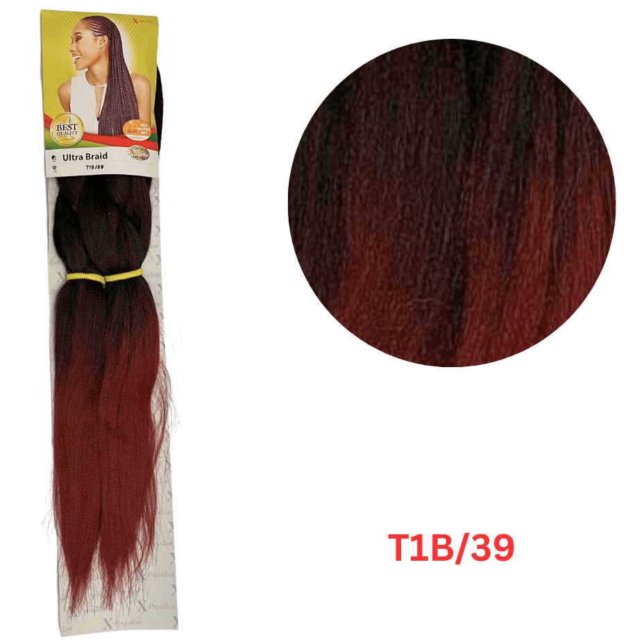 X-pression - Ultra Braid - Extensión De Pelo - Para Trenzar - 208 Cm - 165 G - Doble Color - Cosmetics Afro Latino