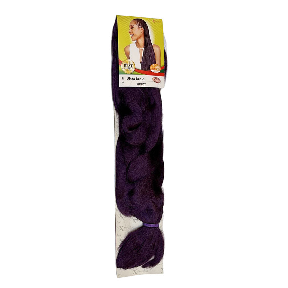X-pression - Ultra Braid - Extensión De Pelo - Para Trenzar - 208 Cm - 165 G - De Un Solo Color - Cosmetics Afro Latino