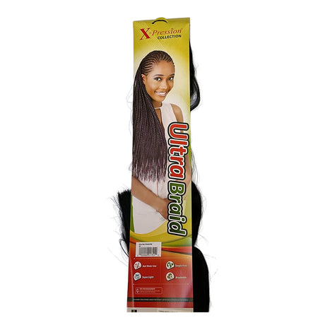 X-pression - Ultra Braid - Extensión De Pelo - Para Trenzar - 208 Cm - 165 G - Doble Color - Cosmetics Afro Latino