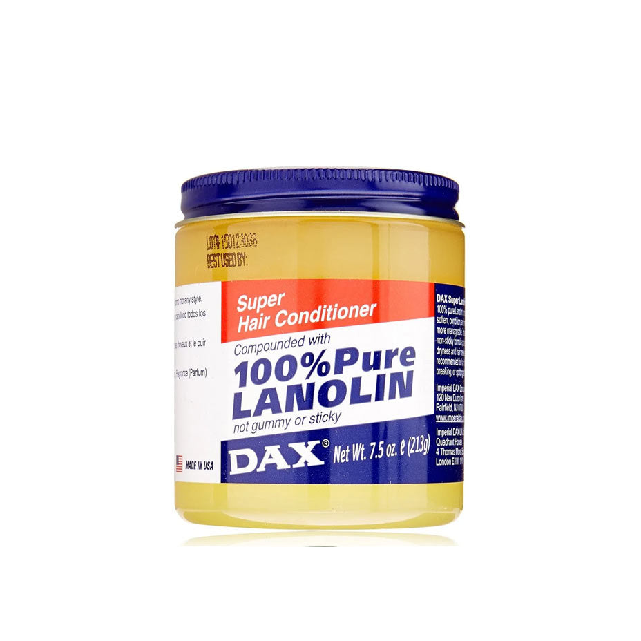 DAX- SUPER HAIR CONDITIONER COMPOUNDED WITH 100% PURE  LANOLIN 213gm - Cosmetics Afro Latino