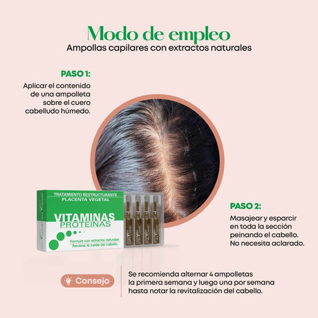 Don Cabello Ampollas Capilares – Tratamiento Capilar Anticaída – 12 Ampolletas X 10 Ml - Cosmetics Afro Latino