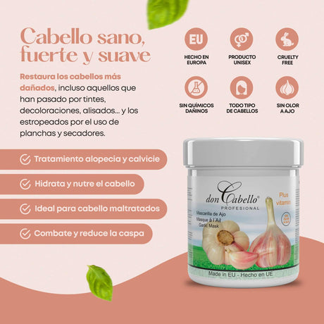 Don Cabello - Mascarilla Pelo De Ajo - 1000 Ml - Cosmetics Afro Latino