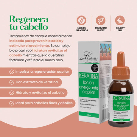 Don Cabello - Sérum Regenerador Capilar, Tónico Crecimiento Del Cabello - 125 Ml - Cosmetics Afro Latino