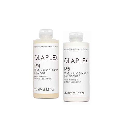 OLAPLEX Nº 4 + Nº 5 SET (Champú 250 ml + Acondicionador 250 ml)