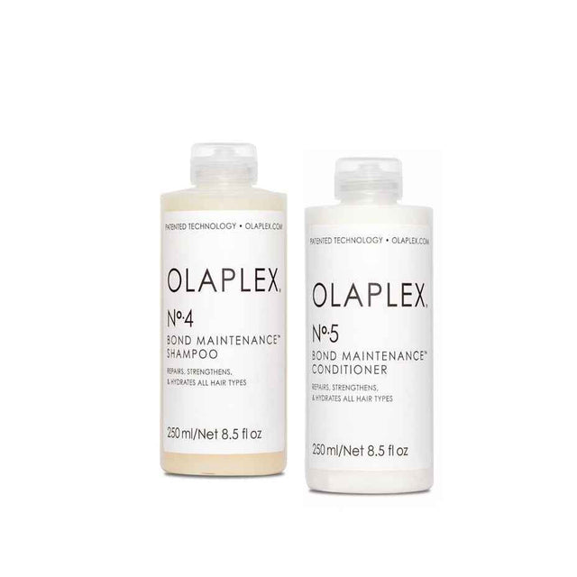 OLAPLEX Nº 4 + Nº 5 SET (Champú 250 ml + Acondicionador 250 ml)