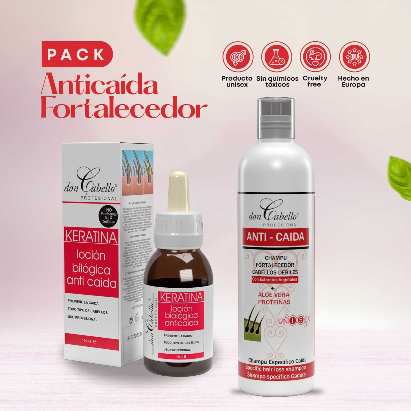Pack Anticaída Fortalecedor - Don Cabello - Cosmetics Afro Latino