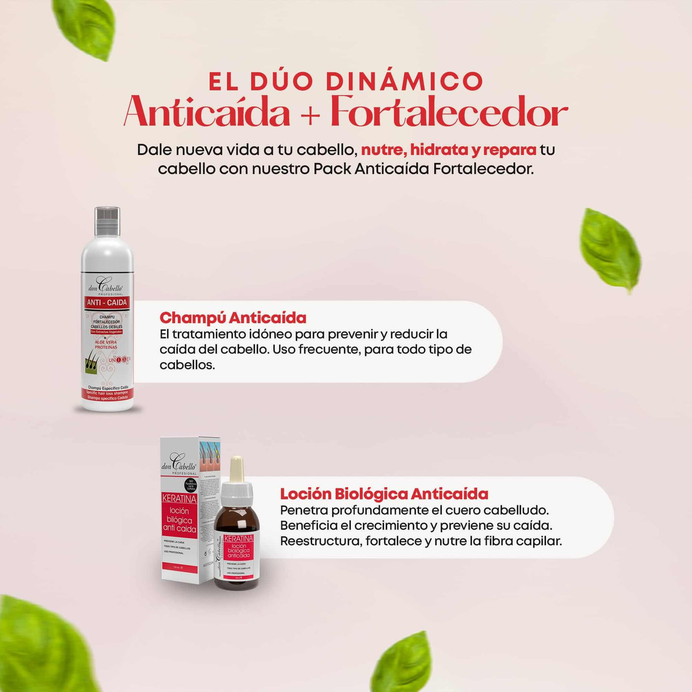 Pack Anticaída Fortalecedor - Don Cabello - Cosmetics Afro Latino